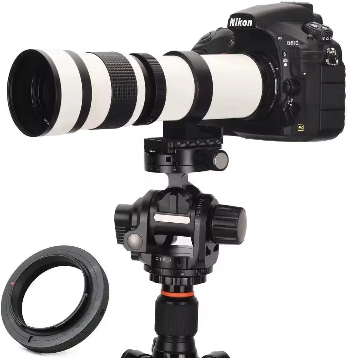 لنز تله فوتو دستی JINTU 420-800mm f/8.3 برای دوربین های SLR کانن نیکون 1200D 200D 4000D 7 T7i SL1 SL2 T3 T3i T4i T5 T5i T6 T6i 6D 7D 60D 5D II/III/IV 2000D D5600 D5500 D3100 D3200 D3300 D3400 D90