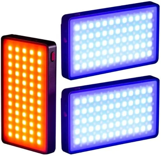 AECAM - VILTROXs Weeylite K21 RB9 S03 نوار نور RGB دستی 8 وات، چراغ لوله ای عکاسی، چراغ نرم کننده RGB با کنترل سه پایه АРР (3 عدد RB9)