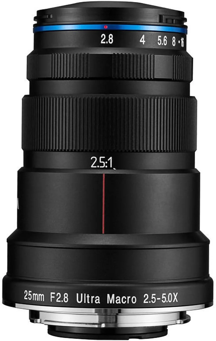 لنز پرایم دوربین فول فریم Laowa Venus 25mm f/2.8 2.5-5X Ultra-Macro Sony FE، مشکی