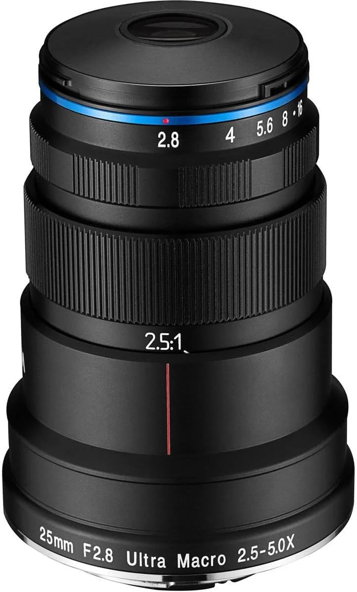 لنز پرایم فول فریم دوربین Laowa Venus 25mm f/2.8 2.5-5X Ultra-Macro Canon EF، مشکی