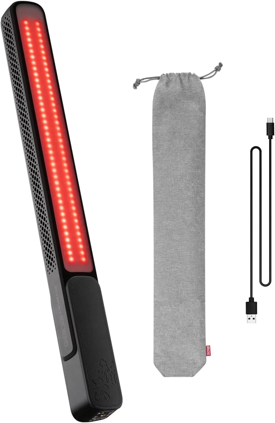 چراغ استیکی RGB دستی Irovami FIVERAY FR100C 100W LED، میله نور ویدیویی 2700K-6200K با قابلیت تنظیم نور CRI96+ TLCI97+ باتری داخلی شارژ سریع 25W PD با کابل شارژ USB برای پخش زنده ولاگ