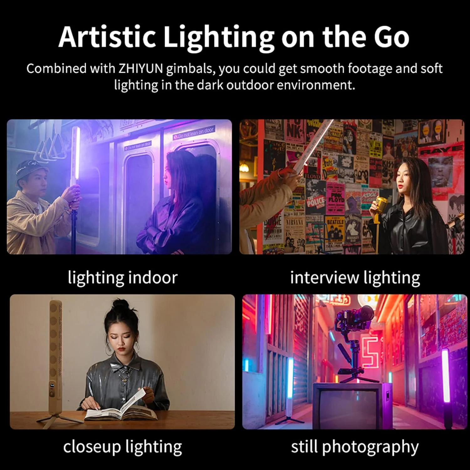 چراغ استیکی RGB دستی Irovami FIVERAY FR100C 100W LED، میله نور ویدیویی 2700K-6200K با قابلیت تنظیم نور CRI96+ TLCI97+ باتری داخلی شارژ سریع 25W PD با کابل شارژ USB برای پخش زنده ولاگ چراغ استیکی RGB دستی Irovami FIVERAY FR100C 100W LED، میله نور ویدیویی 2700K-6200K با قابلیت تنظیم نور CRI96+ TLCI97+ باتری داخلی شارژ سریع 25W PD با کابل شارژ USB برای پخش زنده ولاگ