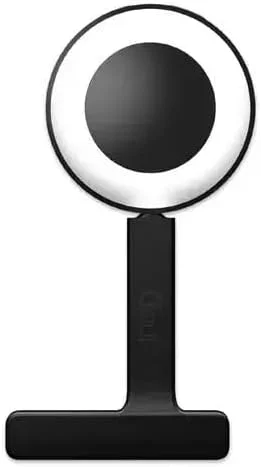 چراغ پرکننده مغناطیسی 360 درجه Gouii Sirius، مشکی، 350 میلی آمپر ساعت، ورودی Type-C، کنترل کم نور، چراغ LED قابل حمل برای عکاسی، ولاگ، نورپردازی استودیو، قابل شارژ با روشنایی قابل تنظیم