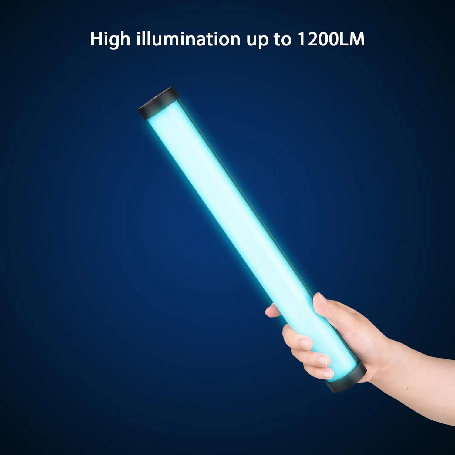 چراغ استودیویی RGB قابل حمل Irovami 10W، نور ویدیویی حرفه ای با دمای رنگی دوگانه 2500K-9900K و روشنایی قابل تنظیم 0-100% به همراه 21 جلوه نوری ویژه