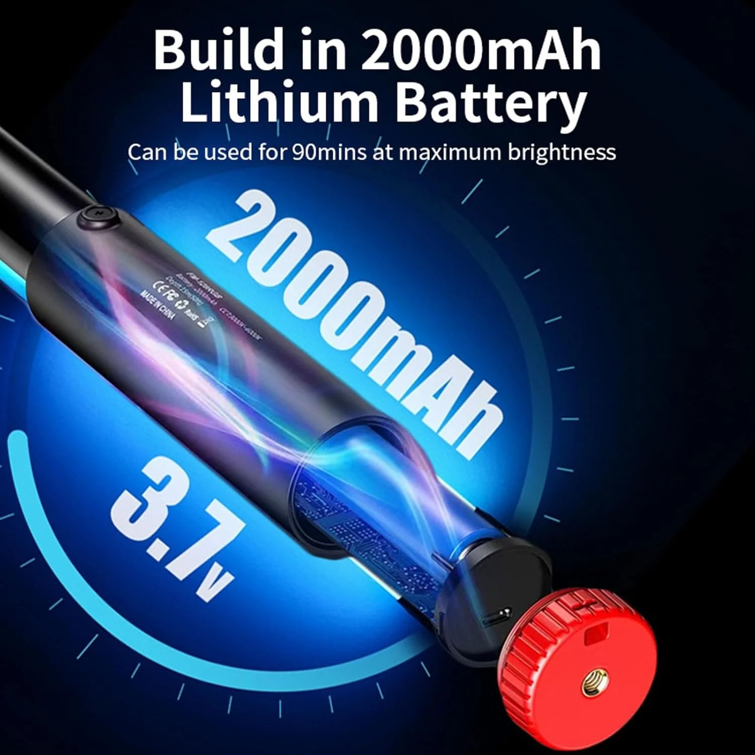 چراغ عکاسی RGB دستی، چراغ ویدئویی RGB دستی، لوله نور RGB قابل حمل با دمای رنگ 3000K تا 6000K برای پخش زنده، ویدئو