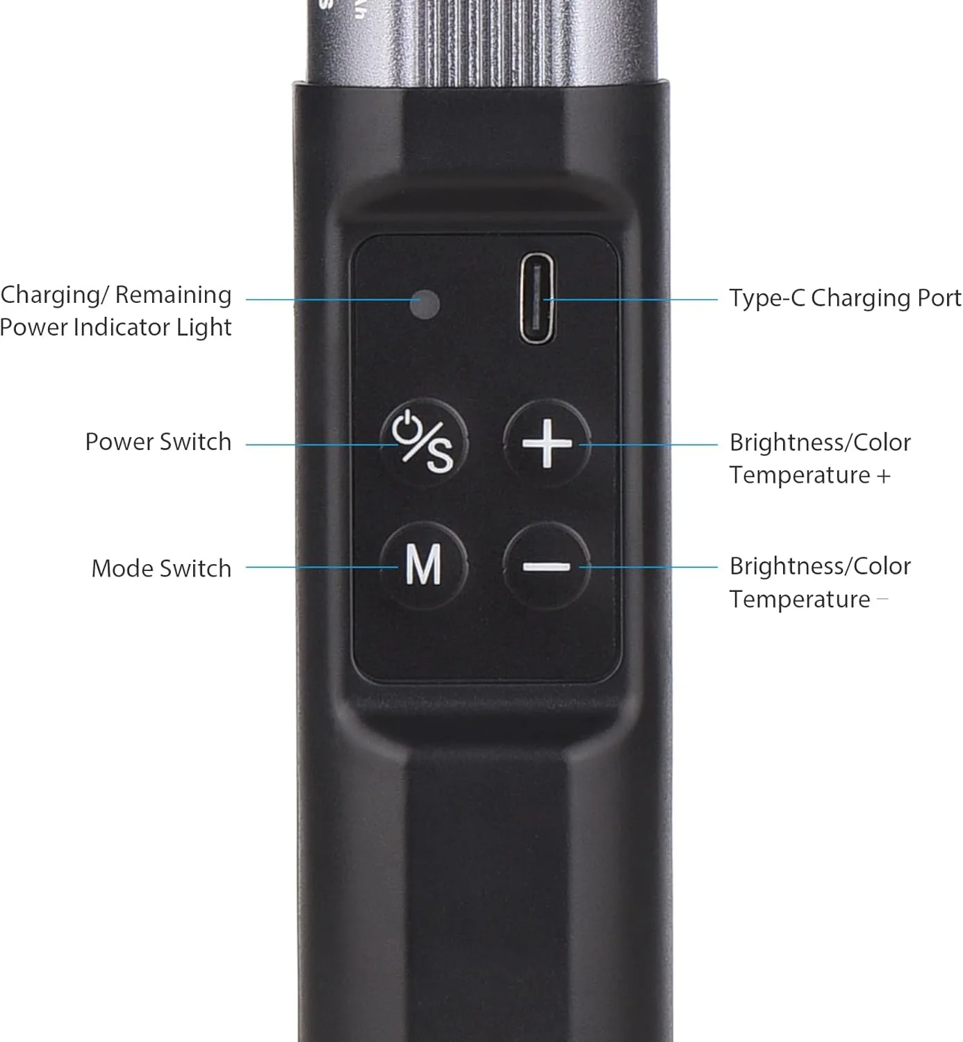 چراغ عکاسی، میله چراغ RGB دستی برای عکاسی و فیلمبرداری، دمای رنگ دوگانه 2500K-9900K، روشنایی قابل تنظیم در 12 سطح با 7 نوع جلوه نورپردازی ویژه، جذب مغناطیسی برای S