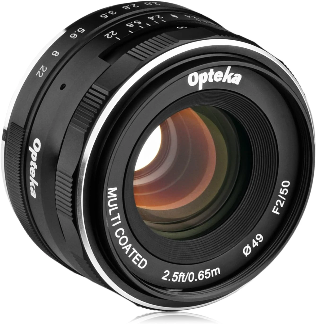 لنز پرایم 50mm f/2.0 HD MC با فوکوس دستی Opteka برای دوربین های دیجیتال APS-C با مانت فوجی X