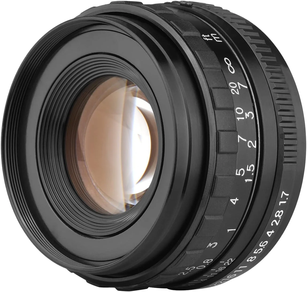 لنز دوربین 50mm F1.7 با دیافراگم بزرگ و فوکوس دستی، مانت PK، جایگزین برای دوربین های فول فریم Pentax K1 K-1 Mark II