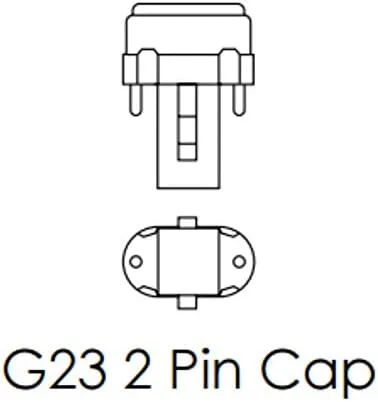 لامپ فلورسنت فشرده کرومپتون مدل CLS9SCW تک دور S (PL) پایه G23 دو پین 4000K سفید سرد - 9 وات (بسته 10 عددی)