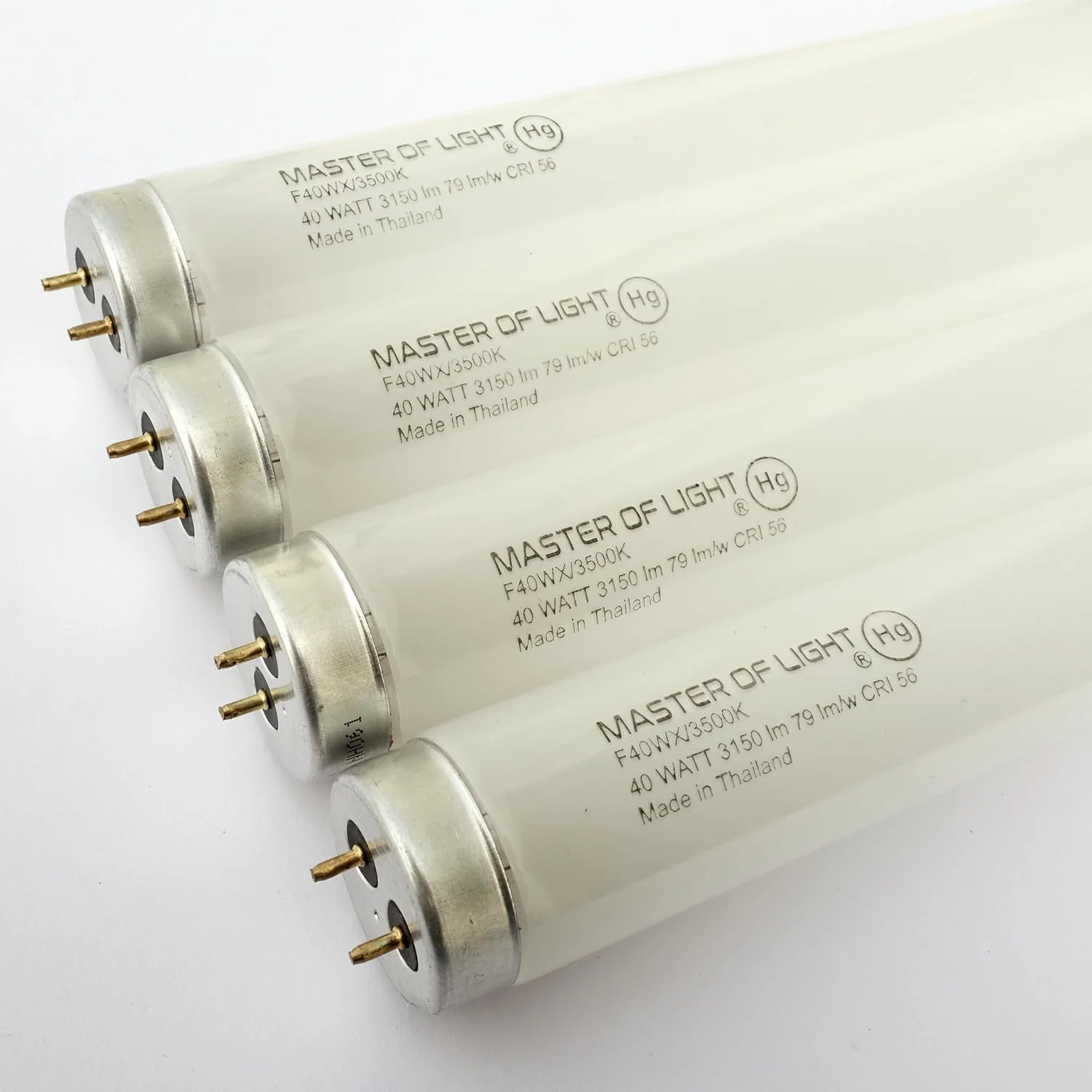 (بسته 4 عددی) لامپ مهتابی 4 فوتی F40/WX، 40 وات T12، سفید طبیعی 40W F40T12 3500K، قطر 1.5 اینچ، جایگزین F40N/ECO F40/D35/ECO F40T12/735/ECO F40SP35/ECO F40SPX35/ECO F40WX F40T12/NX/ALTO (4)