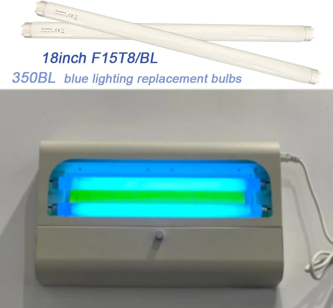 دو عدد لامپ جایگزین 18 اینچی F15T8/BL، لامپ های فلورسنت خطی 15 واتی T8 BL برای دستگاه 30 واتی، 350BL -365nm