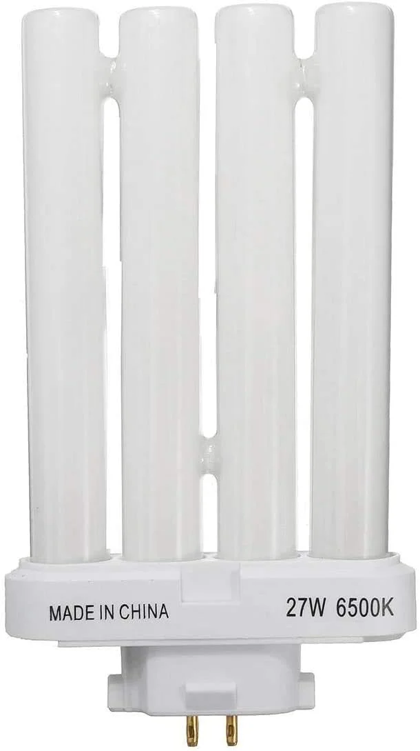 لامپ فلورسنت فشرده چهار لوله ای سفید خالص AC220V 27W برای دکوراسیون داخلی منزل