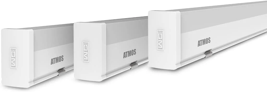 چراغ مهتابی ال ای دی 22 وات GM Atmos، 100 لومن بر وات، 6500 کلوین، طول عمر بالا، پخش کننده ضد خیرگی، ضد نوسان (بسته 3 عددی)