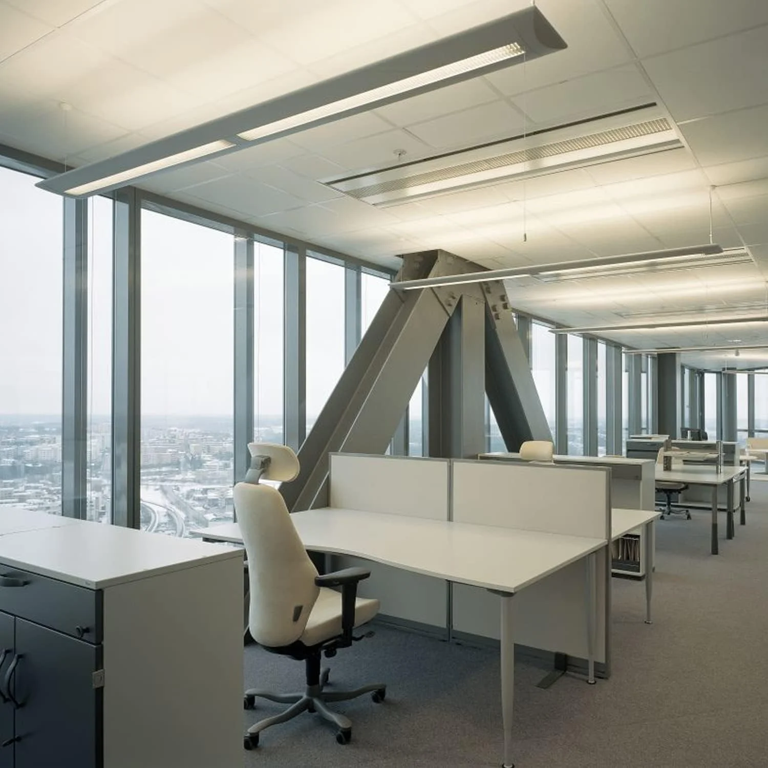 لامپ فلورسنت T8 مدل LR20740 Luxrite (بسته 6 عددی)، 32 وات، 4 فوت، نور طبیعی 3500K، 2850 لومن، پایه G13