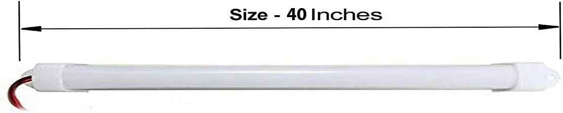 چراغ مهتابی ال ای دی 24 ولت 18 وات DC، 40 اینچی، با نور سفید و روشنایی بالا، مناسب برای اتاق های مسکونی، مغازه های کوچک و اتاق مطالعه