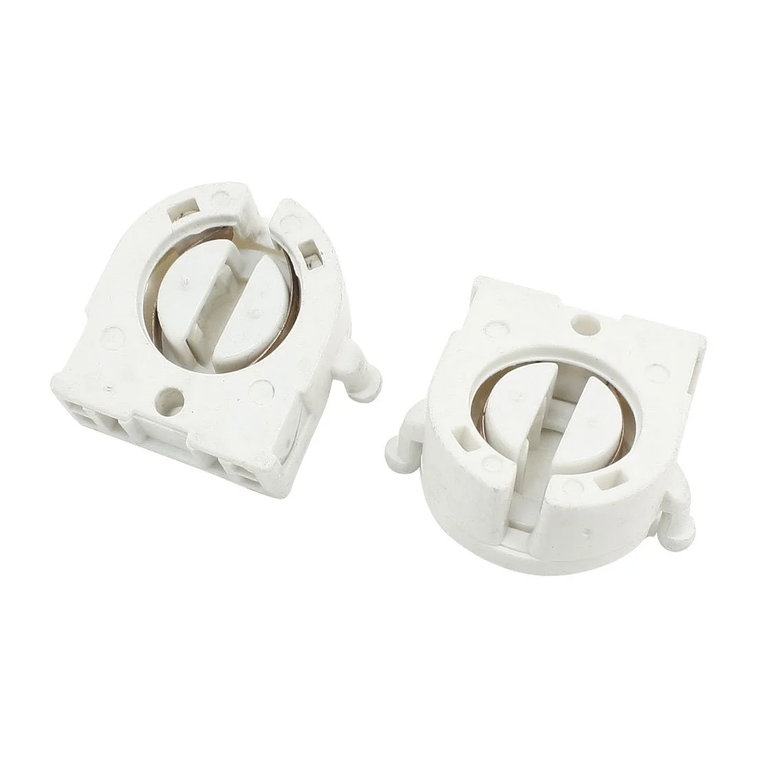 uxcell سوکت لامپ فلورسنت با بدنه پلاستیکی برای لامپ مهتابی T8، دو عدد