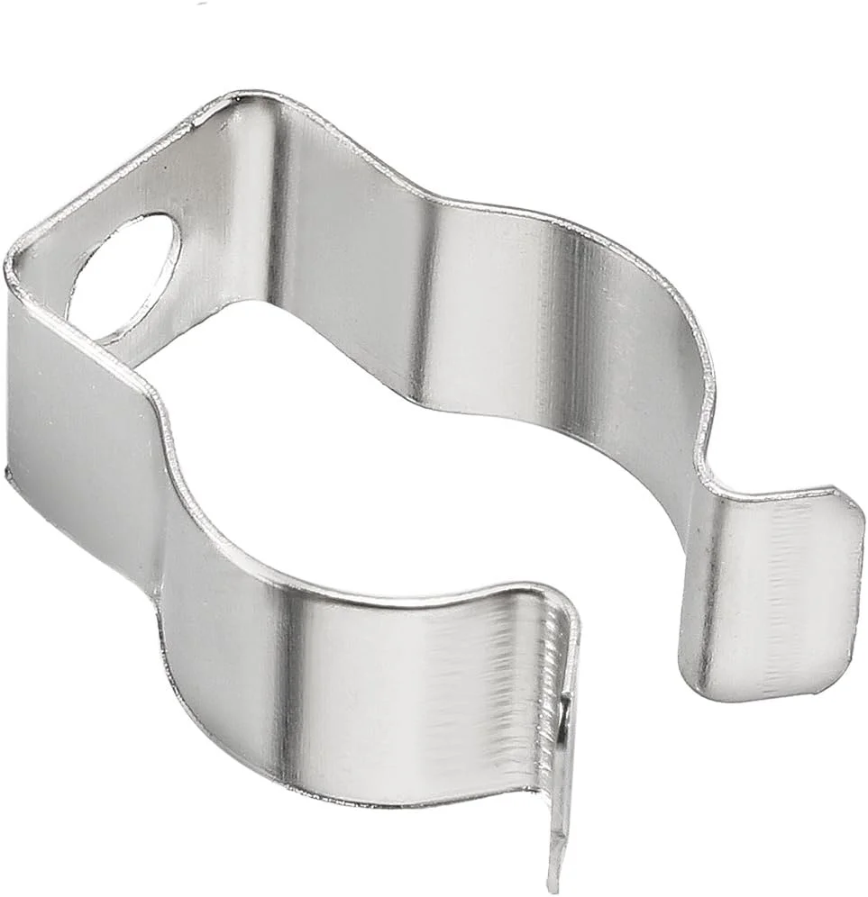 گیره نگهدارنده لامپ LED مدل T5، بست فلورسنت LED، لوازم جانبی نصب جایگزین، نگهدارنده لامپ فولاد منگنز با روکش نیکل برای جلوگیری از افتادگی، بسته 20 عددی گیره نگهدارنده لامپ LED مدل T5، بست فلورسنت LED، لوازم جانبی نصب جایگزین، نگهدارنده لامپ فولاد منگنز با روکش نیکل برای جلوگیری از افتادگی، بسته 20 عددی