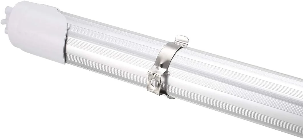 گیره نگهدارنده لامپ LED مدل T5، بست فلورسنت LED، لوازم جانبی نصب جایگزین، نگهدارنده لامپ فولاد منگنز با روکش نیکل برای جلوگیری از افتادگی، بسته 20 عددی گیره نگهدارنده لامپ LED مدل T5، بست فلورسنت LED، لوازم جانبی نصب جایگزین، نگهدارنده لامپ فولاد منگنز با روکش نیکل برای جلوگیری از افتادگی، بسته 20 عددی