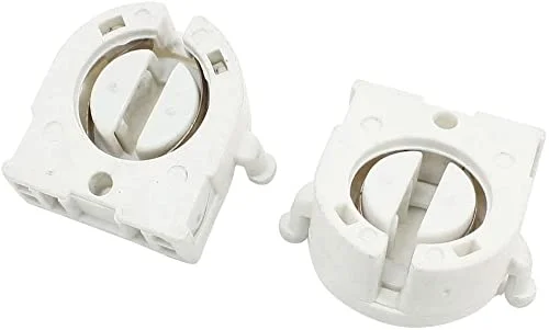 پایه لامپ فلورسنت پلاستیکی XYWHPGV برای لامپ مهتابی T8، دو عدد پایه لامپ فلورسنت پلاستیکی XYWHPGV برای لامپ مهتابی T8، دو عدد