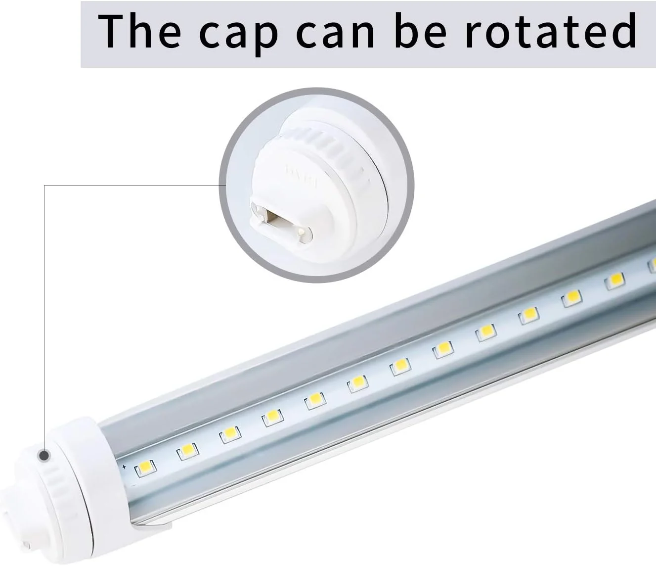 چراغ LED لوله ای WYZM، جایگزین فلورسنت 6 فوتی 30 وات برای F72T12/CW/HO (بسته 4 عددی سفید) چراغ LED لوله ای WYZM، جایگزین فلورسنت 6 فوتی 30 وات برای F72T12/CW/HO (بسته 4 عددی سفید)