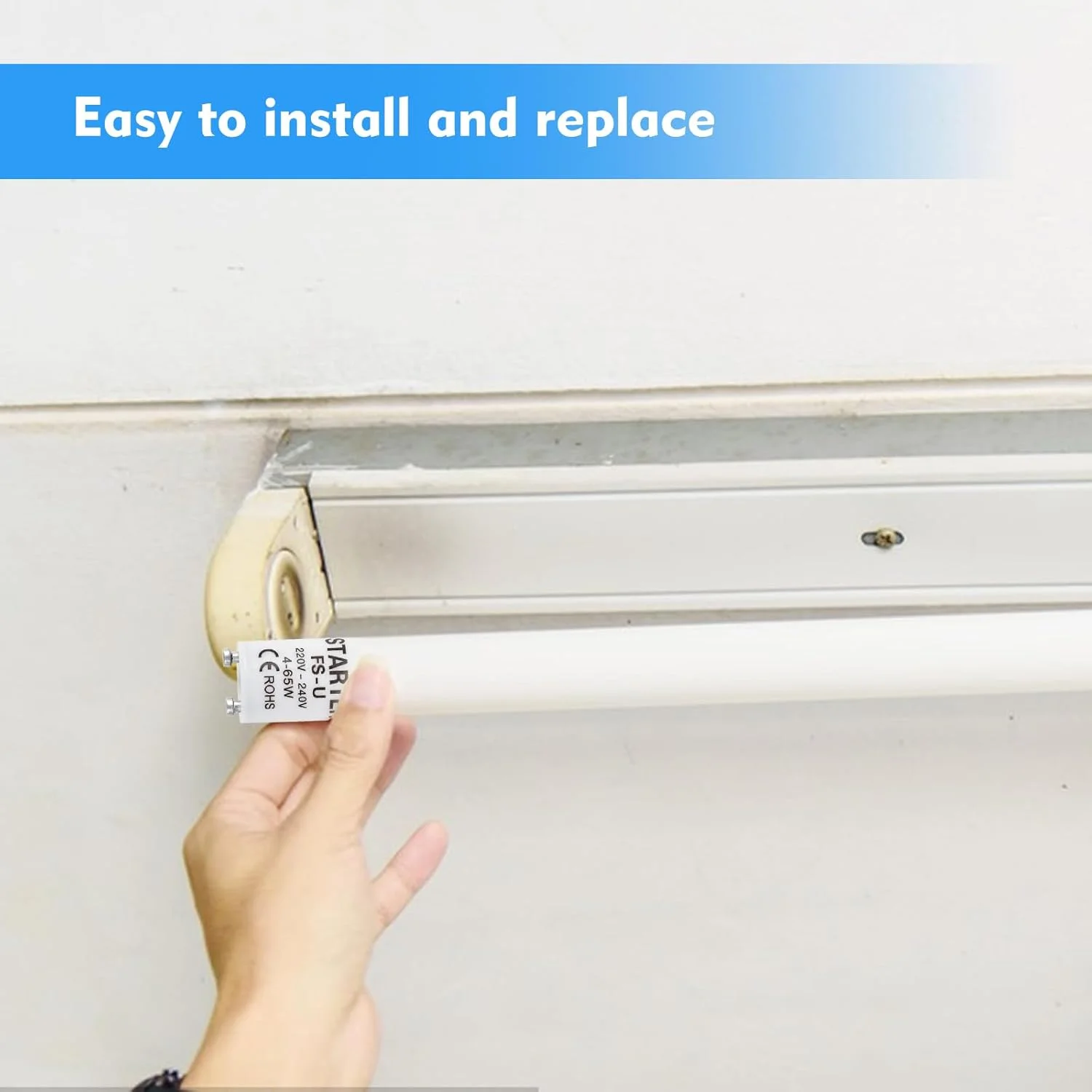 بسته 6 عددی استارتر لامپ فلورسنت، استارتر 4-65 وات برای لامپ های مهتابی، اتصالات چراغ ایمنی 220-240 ولت بسته 6 عددی استارتر لامپ فلورسنت، استارتر 4-65 وات برای لامپ های مهتابی، اتصالات چراغ ایمنی 220-240 ولت