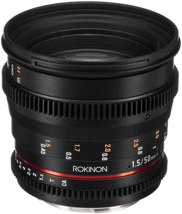 لنز 50mm T1.5 Rokinon Cine DS برای Canon مشکی مدل DS50M-C