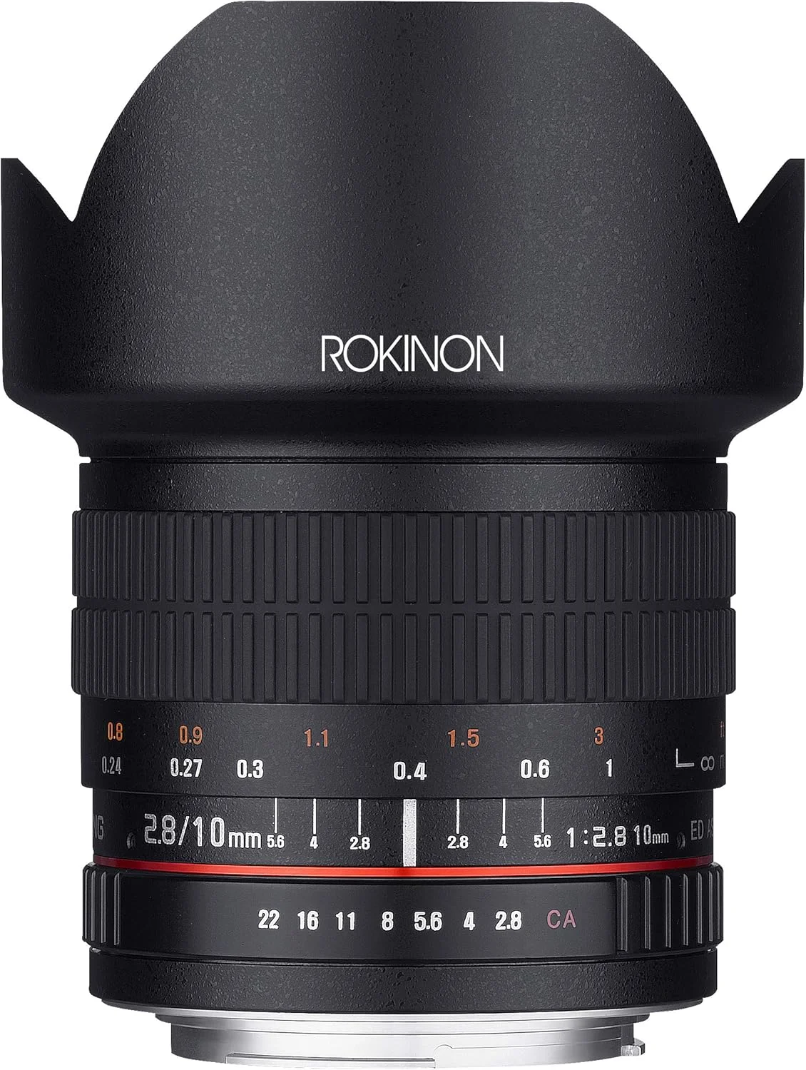 لنز فوق عریض 10 میلی‌متری Rokinon با دیافراگم F2.8 ED AS NCS CS برای دوربین‌های سیستم کامپکت Canon EF-M (10M-M)