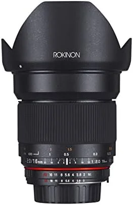 لنز زاویه باز آسفریکال 16 میلی‌متری Rokinon 16MAF-N f/2.0 برای دوربین‌های نیکون (DX)
