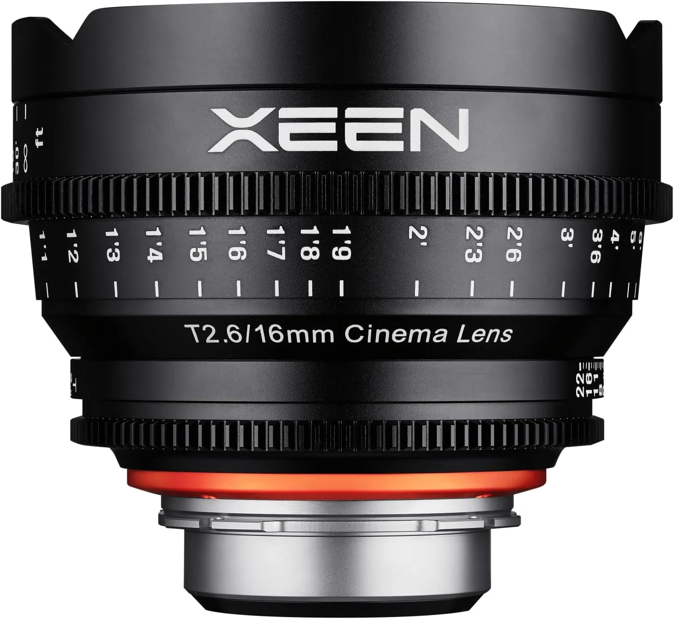 لنز سینمایی حرفه ای 16 میلی متری ROKINON XEEN T2.6 برای Canon EF، مشکی (XN16-C)