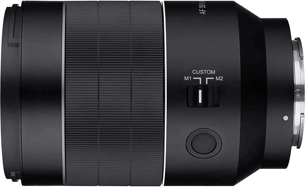 لنز 35mm F1.4 AF سری II سام یانگ با زاویه دید عریض و فوکوس خودکار فول فریم برای Sony E (SYIO35SE2-E)، سایز واحد