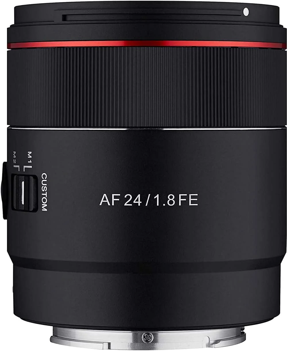 لنز زاویه باز 24mm F1.8 AF سام یانگ، فول فریم کامپکت برای سونی E، مشکی (SYIO2418-E) لنز زاویه باز 24mm F1.8 AF سام یانگ، فول فریم کامپکت برای سونی E، مشکی (SYIO2418-E)