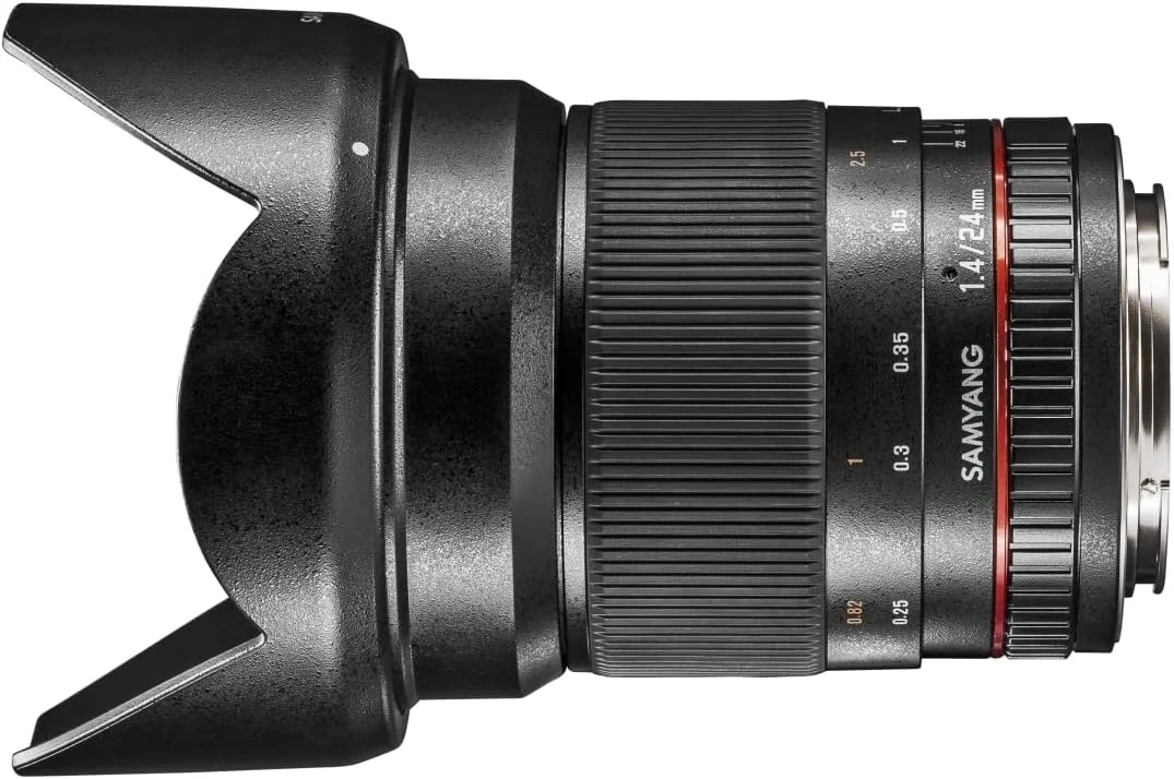 لنز 24 میلیمتری با دیافراگم F1.4 با فوکوس دستی سم یانگ برای دوربینهای کانن لنز 24 میلیمتری با دیافراگم F1.4 با فوکوس دستی سم یانگ برای دوربینهای کانن