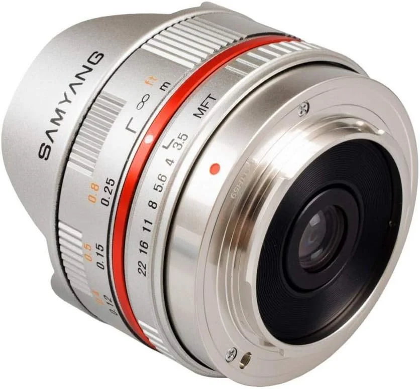لنز چشمماهی 7.5 میلیمتری Samyang با دیافراگم F3.5 و فوکوس دستی برای Micro 4/3 - نقرهای لنز چشمماهی 7.5 میلیمتری Samyang با دیافراگم F3.5 و فوکوس دستی برای Micro 4/3 - نقرهای