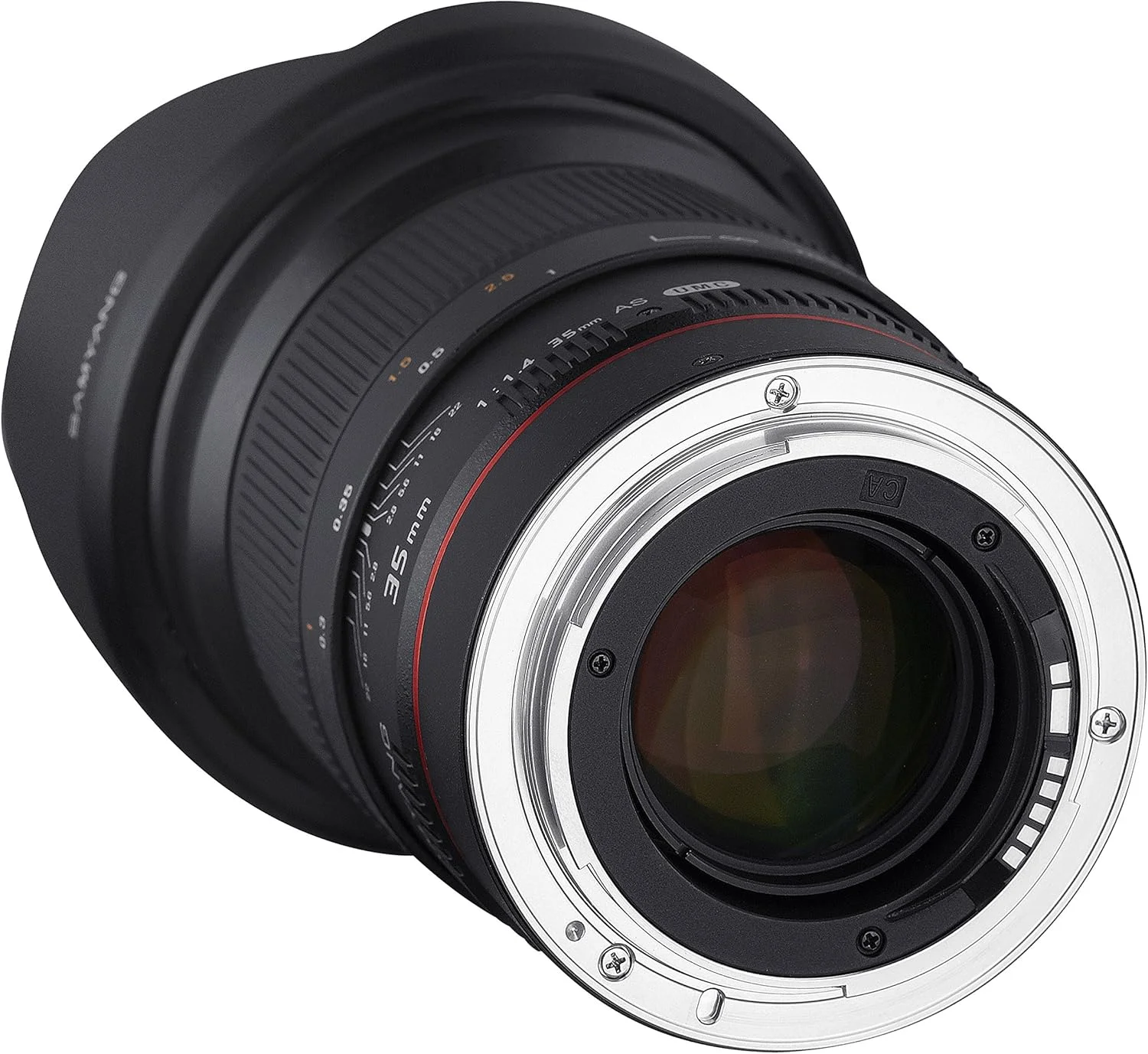 لنز 35mm F1.4 آسفریکال Samyang SYAE35M-C با چیپ برای دوربین های Canon AE/EF-S لنز 35mm F1.4 آسفریکال Samyang SYAE35M-C با چیپ برای دوربین های Canon AE/EF-S