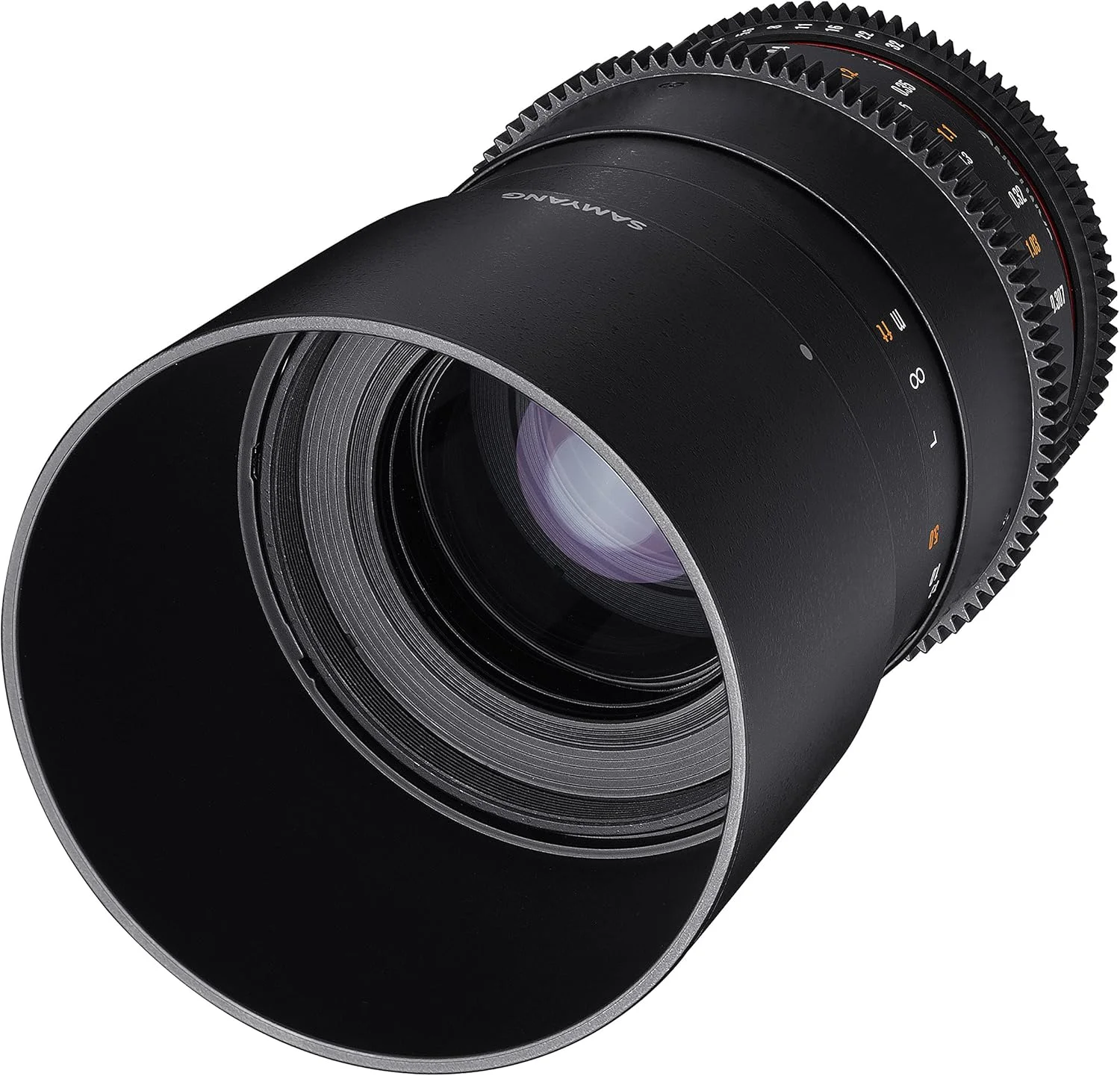لنز سینمایی تله فوتو ماکرو Samyang VDSLR II 100mm T3.1 ED UMC Full Frame برای دوربین های Olympus، Panasonic و BlackMagic Micro Four Thirds لنز سینمایی تله فوتو ماکرو Samyang VDSLR II 100mm T3.1 ED UMC Full Frame برای دوربین های Olympus، Panasonic و BlackMagic Micro Four Thirds