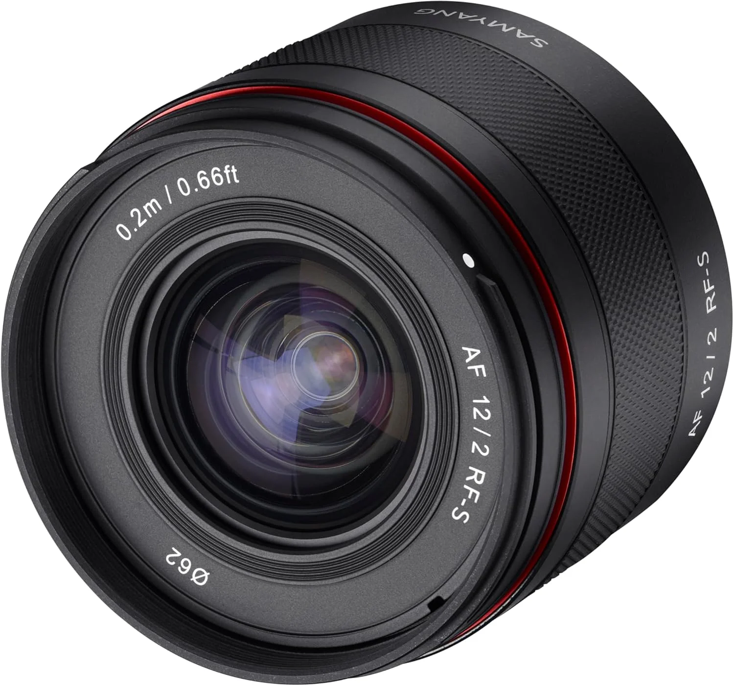 لنز پرایم زاویه باز فوق العاده Samyang AF 12mm F2 RF-S برای دوربین های Canon با مانت RF-S