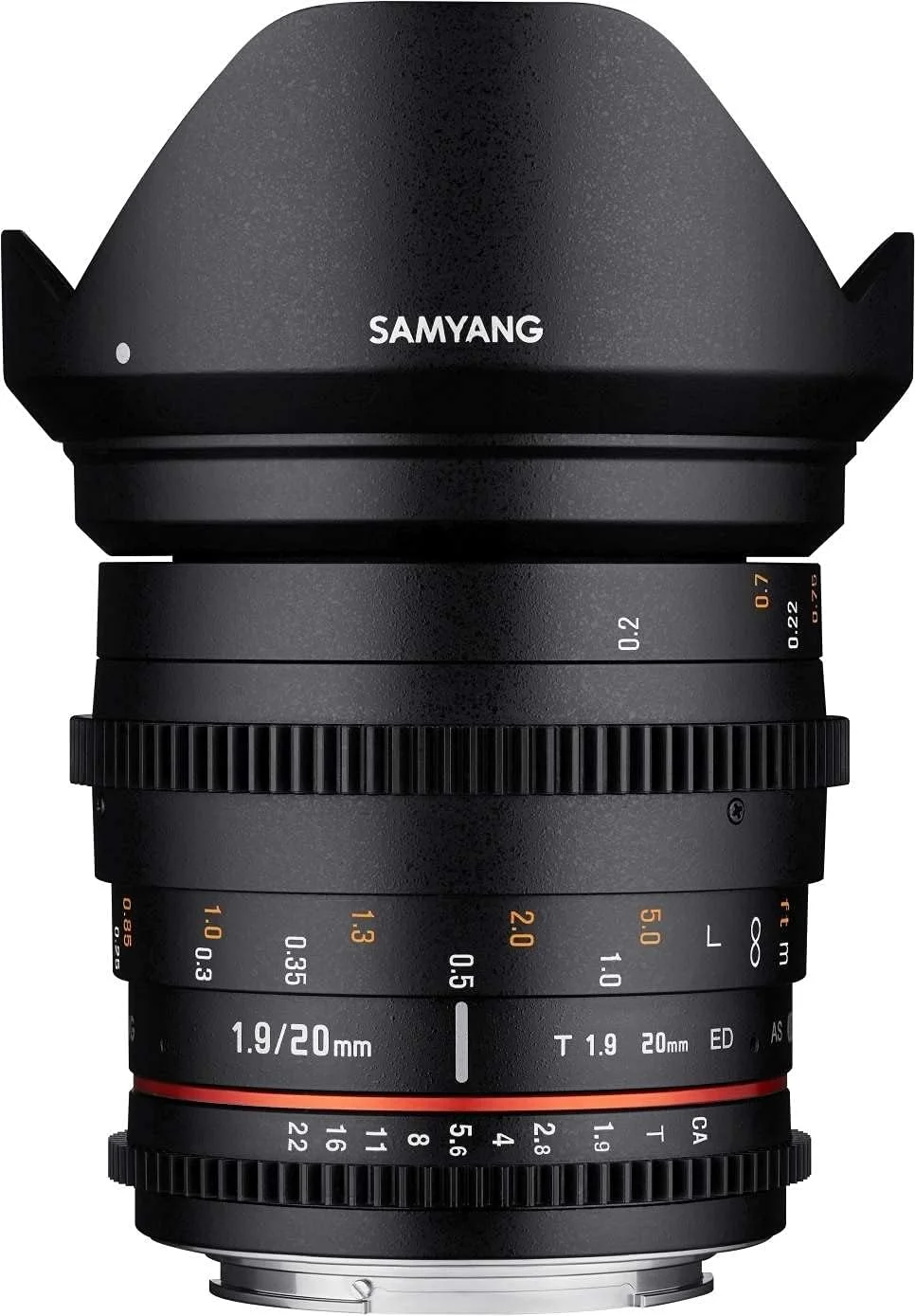 لنز ویدیویی 20 میلیمتری Samyang T1.9 VDSLR با فوکوس دستی برای Canon - مشکی لنز ویدیویی 20 میلیمتری Samyang T1.9 VDSLR با فوکوس دستی برای Canon - مشکی