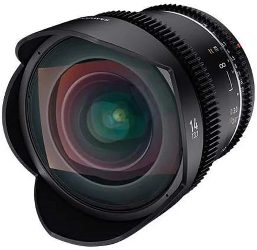 لنز ویدیویی 14mm T3.1 VDSLR MK2 با فوکوس دستی SAMYANG برای Canon