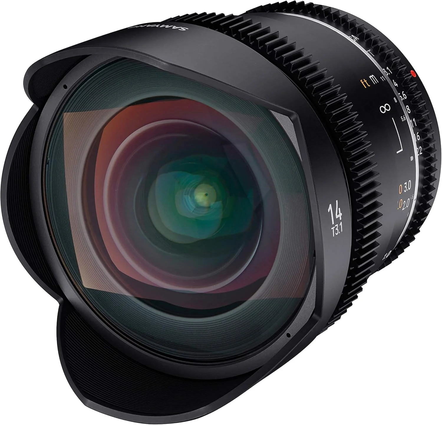لنز ویدیویی 14mm T3.1 VDSLR MK2 با فوکوس دستی SAMYANG برای Canon لنز ویدیویی 14mm T3.1 VDSLR MK2 با فوکوس دستی SAMYANG برای Canon
