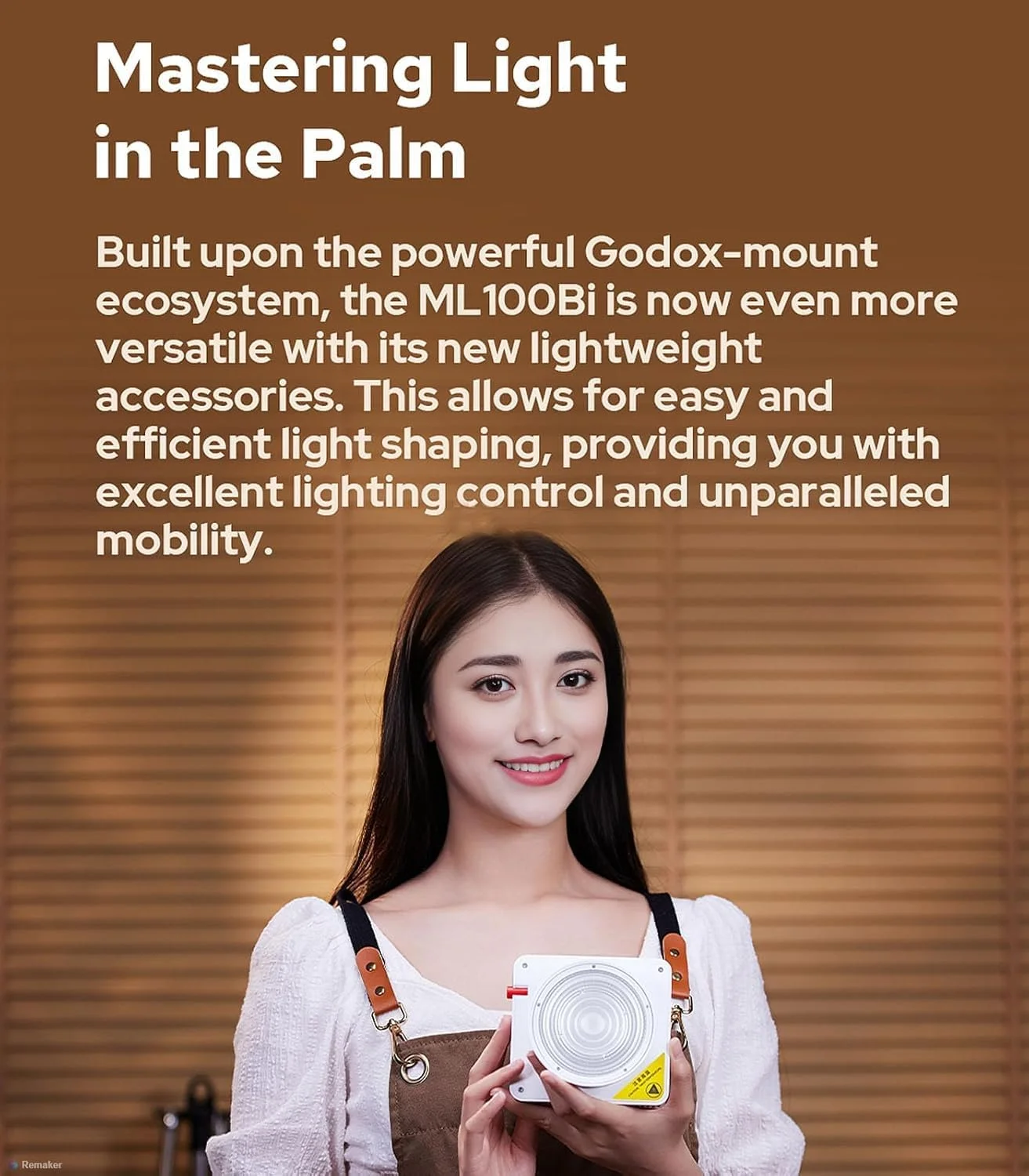 کیت نور ویدئویی ال ای دی قابل حمل گودکس ML100Bi Kit2 با نگهدارنده باتری V-Mount، دو رنگ 2800-6500K COB، پشتیبانی از باتری DC/V-Mount/پاوربانک USB-C، نور مداوم TLCI97 CRI98 برای فیلمبرداری