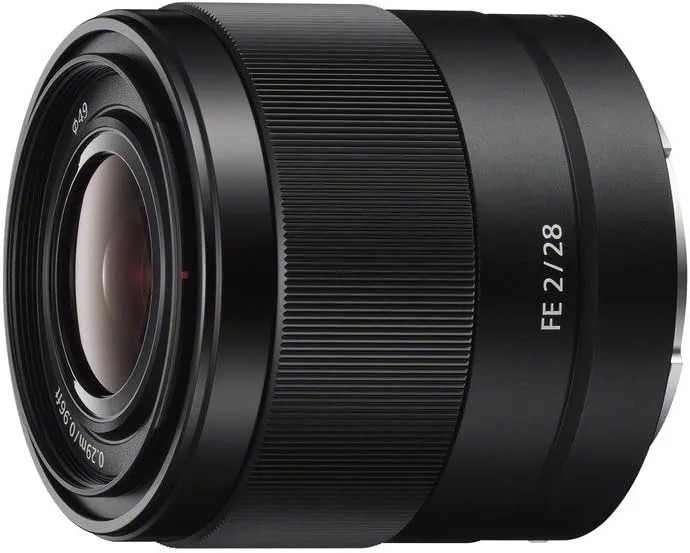 لنز استاندارد سونی SEL28F20 FE 28mm f/2 22 برای دوربین‌های بدون آینه، مشکی، فقط