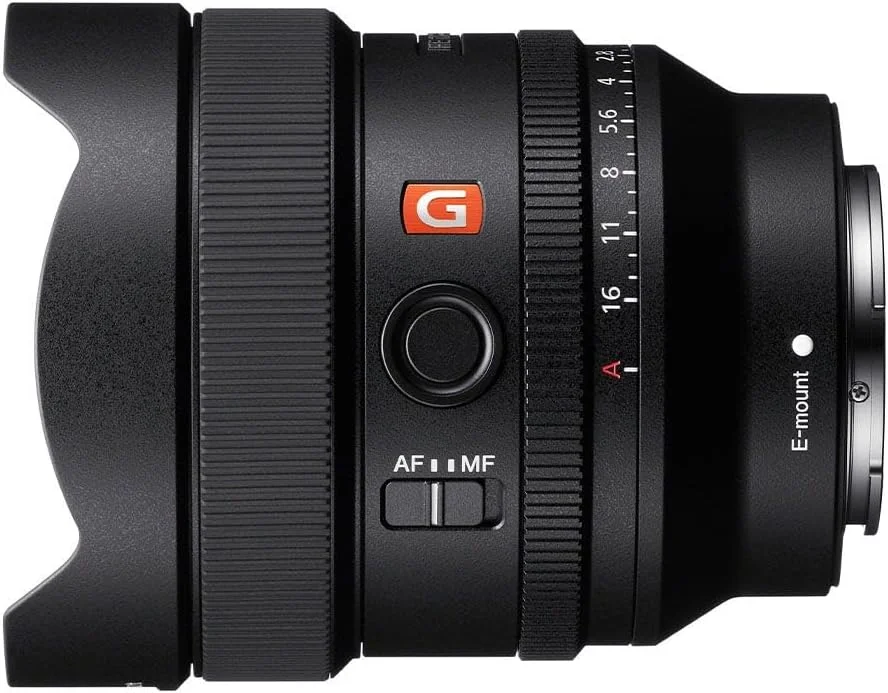 لنز پرایم سونی SEL14F18GM فول فریم FE 14mm F1.8 GM سری G Master، مشکی