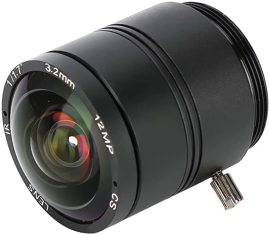 لنز دوربین مداربسته 3.2 میلی‌متری 12 مگاپیکسلی F1.2 HD، لنز با طول ثابت حرفه‌ای با مانت CS برای دوربین مداربسته