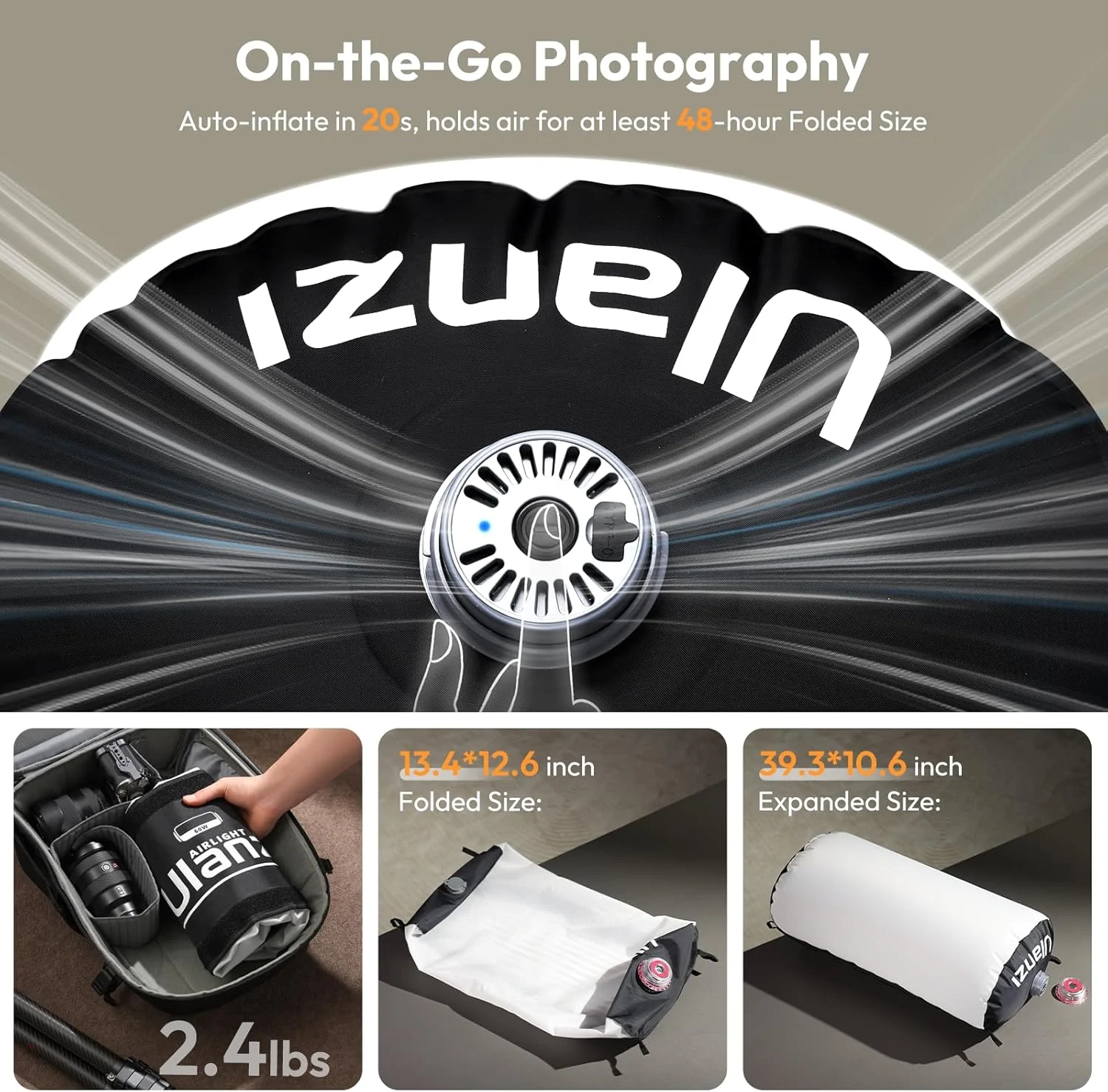 نور تیوب بادی Ulanzi - نور LED ویدئویی با ریموت کنترل، دو رنگ، سافت باکس قابل حمل، نور پرکننده برای عکاسی/فیلمبرداری/پخش زنده/یوتیوب (120 وات) نور تیوب بادی Ulanzi - نور LED ویدئویی با ریموت کنترل، دو رنگ، سافت باکس قابل حمل، نور پرکننده برای عکاسی/فیلمبرداری/پخش زنده/یوتیوب (120 وات)