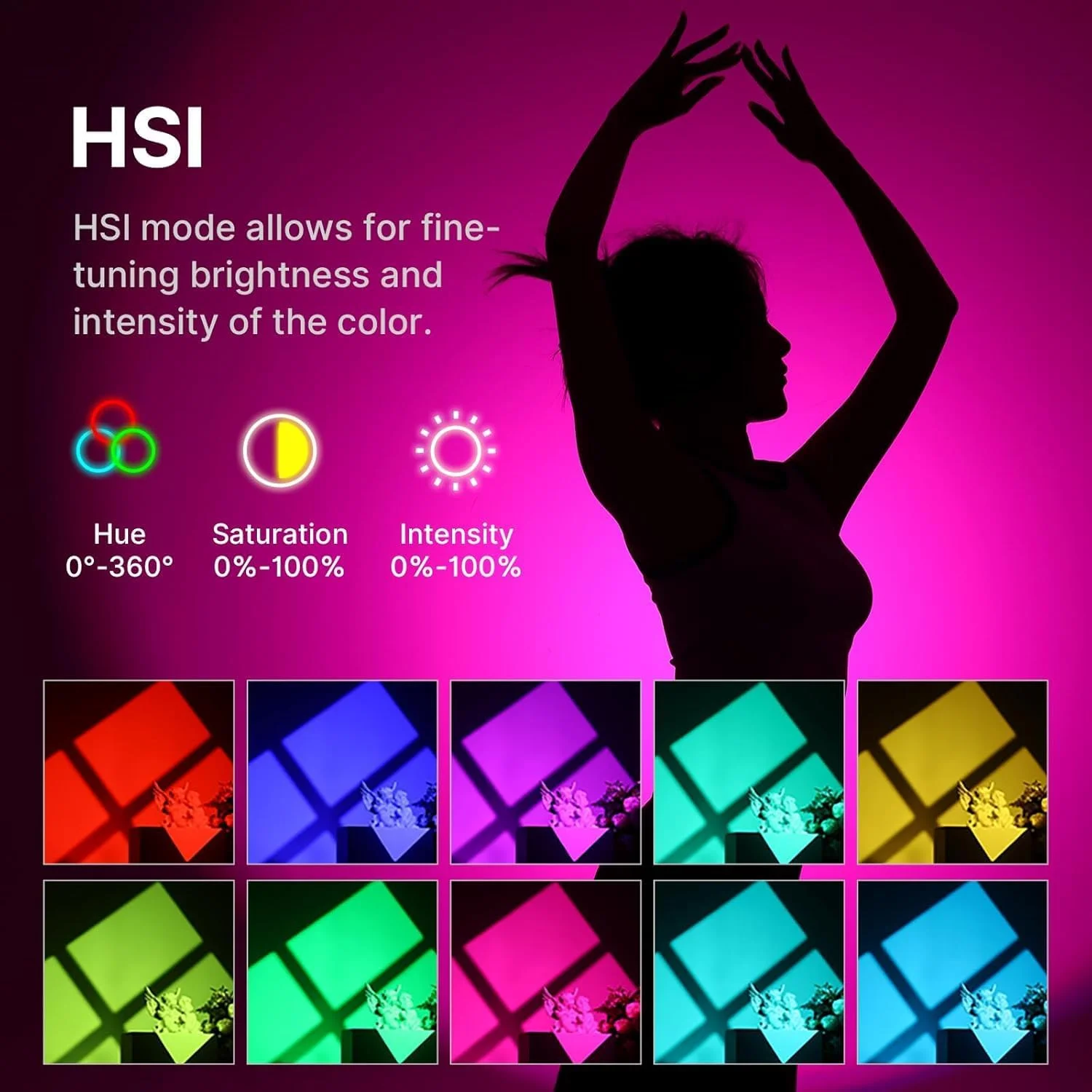 نور ویدئویی ULANZI، نور LED RGB 120 واتی COB با خروجی مداوم رنگ و کنترل از طریق اپلیکیشن، 2700K-6500K با 20 حالت نوری Bowens Mount برای ضبط عکس و فیلم (نور خالی) نور ویدئویی ULANZI، نور LED RGB 120 واتی COB با خروجی مداوم رنگ و کنترل از طریق اپلیکیشن، 2700K-6500K با 20 حالت نوری Bowens Mount برای ضبط عکس و فیلم (نور خالی)