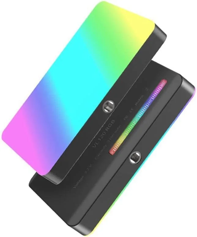 نور ال ای دی RGB مدل ULANZI VL120 - چراغ ال ای دی حرفه ای RGB 120 با قابلیت تغییر رنگ و تنظیم رنگ نور