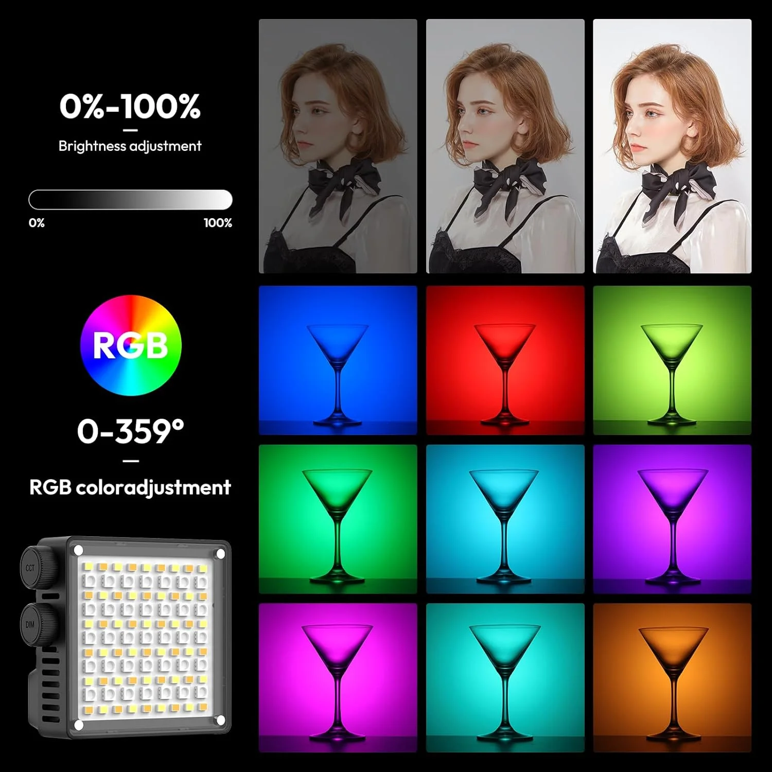 نور ویدئویی RGB مدل ULANZI LE20، 20 وات، 360 درجه تمام رنگی، 5000 میلی آمپر قابل شارژ با کفشک سرد و پایه قابل حمل برای عکاسی و ضبط ویدئو نور ویدئویی RGB مدل ULANZI LE20، 20 وات، 360 درجه تمام رنگی، 5000 میلی آمپر قابل شارژ با کفشک سرد و پایه قابل حمل برای عکاسی و ضبط ویدئو