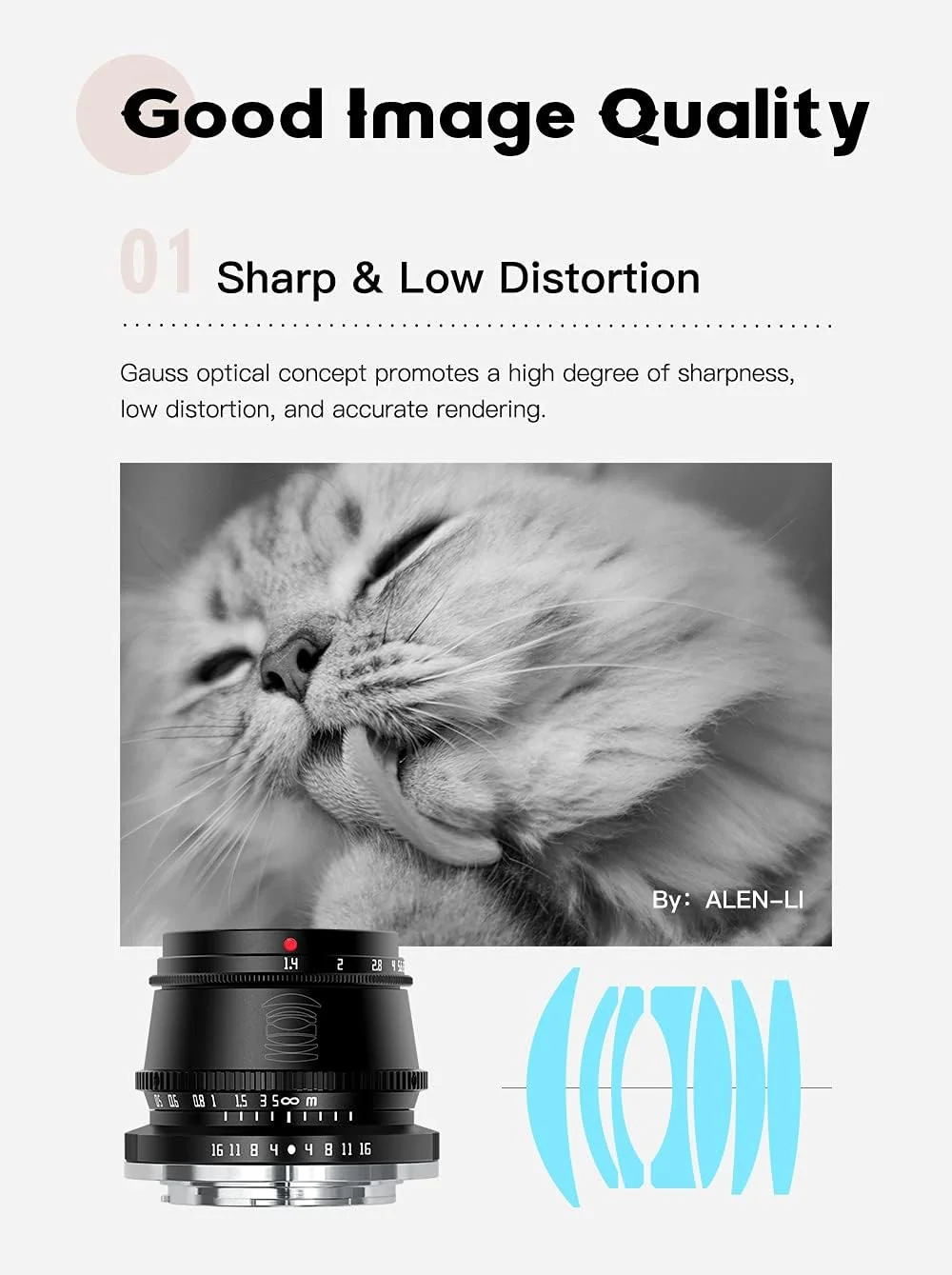 لنز ثابت 35mm F1.4 تی تی آرتಿಸان با فوکوس دستی و فرمت APS-C برای دوربین های سونی E مانت - مشکی