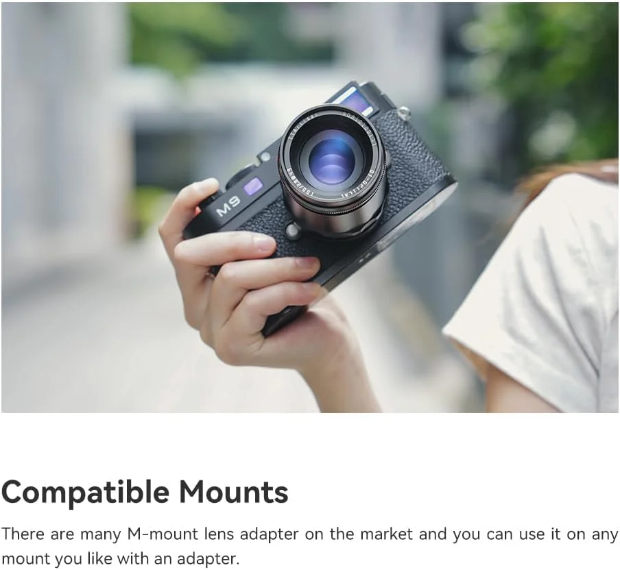 لنز دوربین 100mm F2.8 فول فریم TTARTISAN سازگار با دوربین های مانت M لایکا M2, M2, M4, 5, M6, M8, M9, M9P, M10, M0P, M0R, M11, M1P, M262