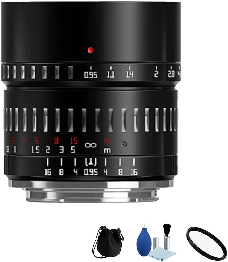 لنز پرتره 50mm F0.95 APS-C با دیافراگم باز و فوکوس دستی TTArtisan برای دوربین های بدون آینه Canon EOS R RP R5 R6 R Mount